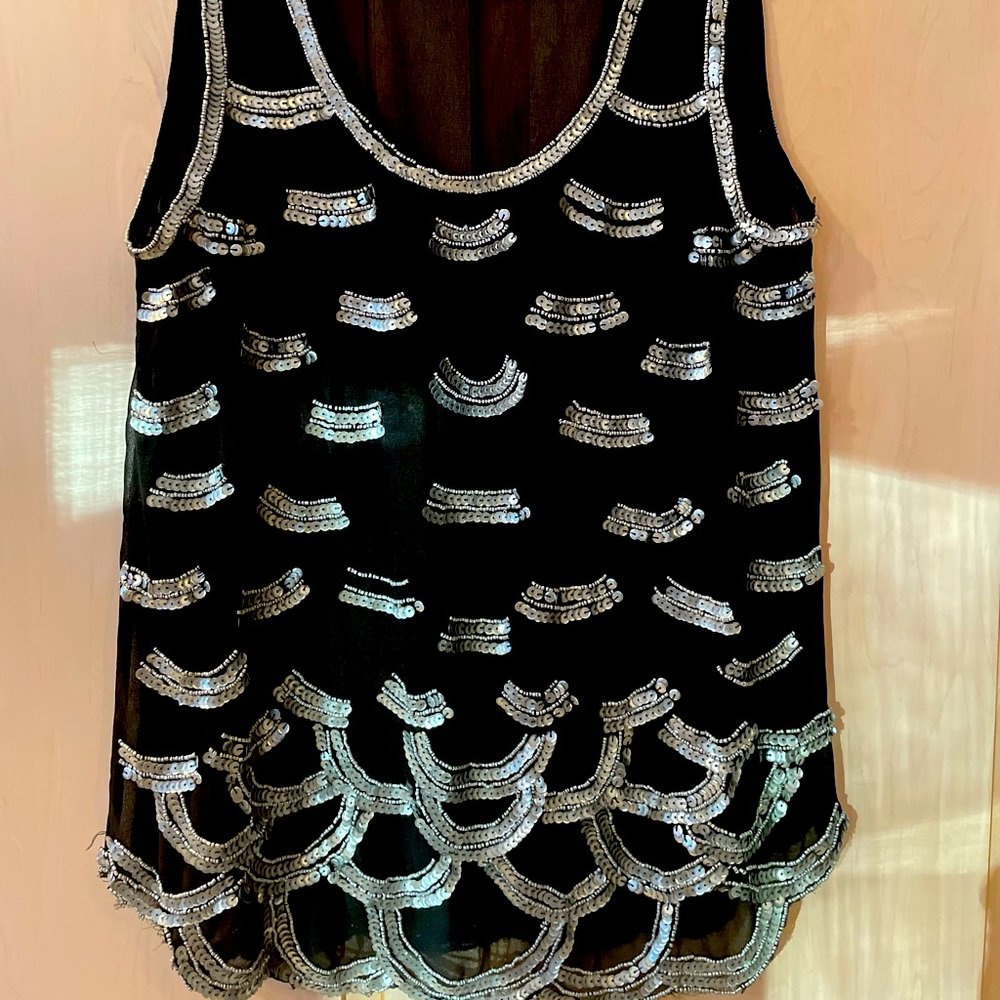 💗AQUA sequined tank top